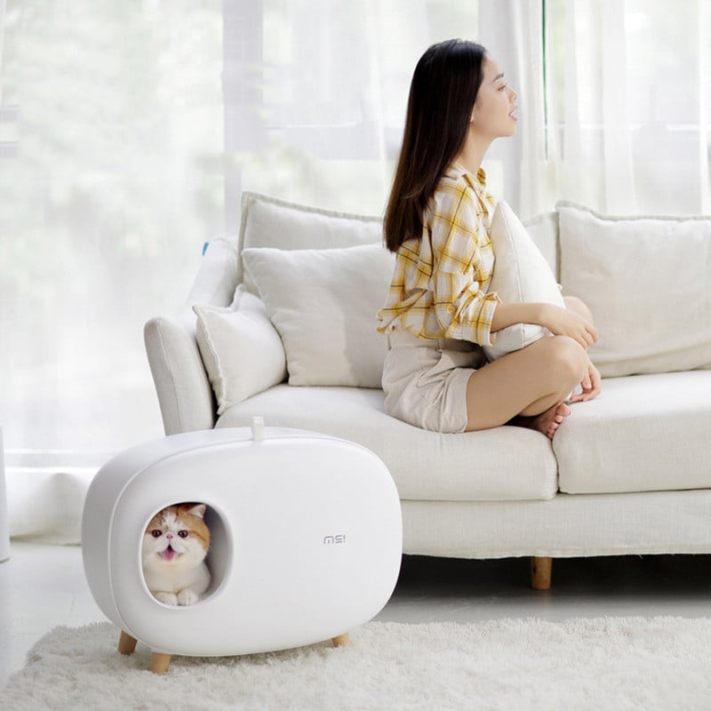 Cat Litter Box with Pull-Out Drawer
