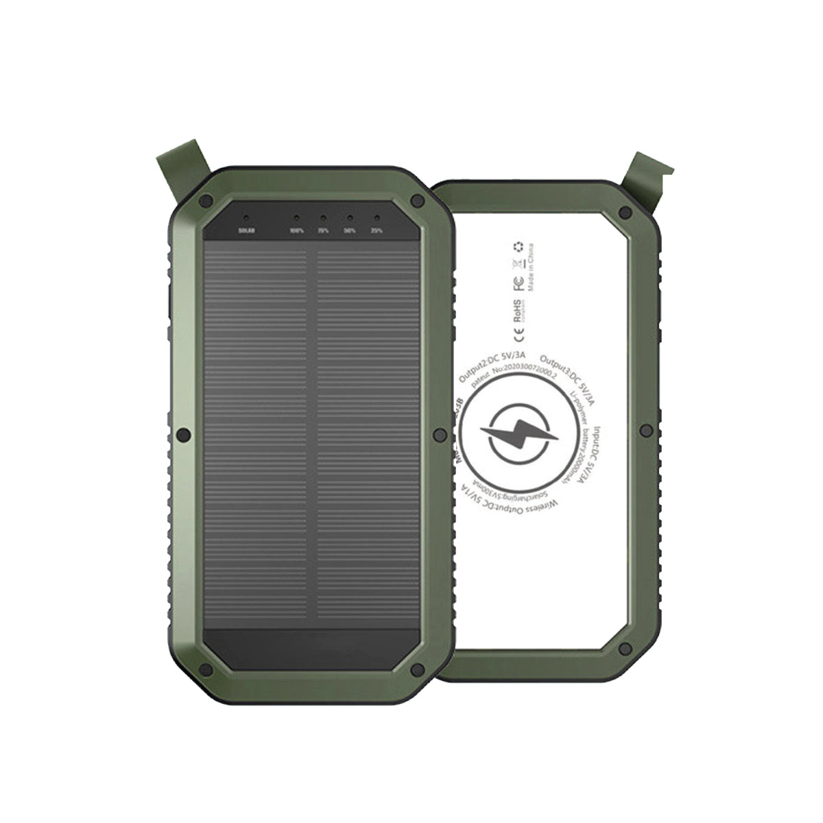 Sun Chaser Mini Solar Wireless Charger with LED Flood Light