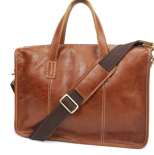 Vintage Leather Messenger Bag