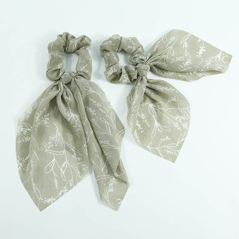 Chiffon Bow Hair Tie for Beach Travel Decoration
