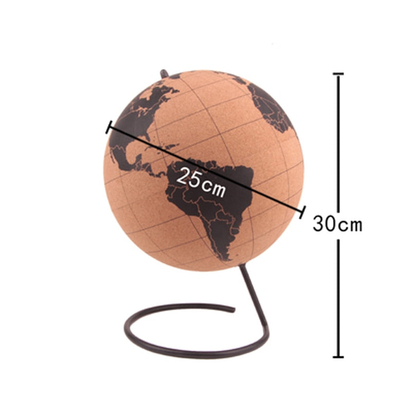 Wooden Cork Globe