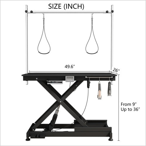 Electric Lift Pet Grooming Table