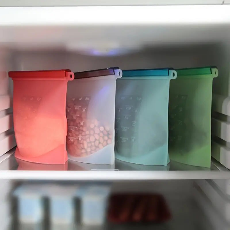Thickened Silicone Food Storage Bag for Freezer Use