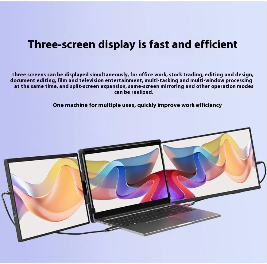 14.1-Inch Portable Dual-Screen Monitor
