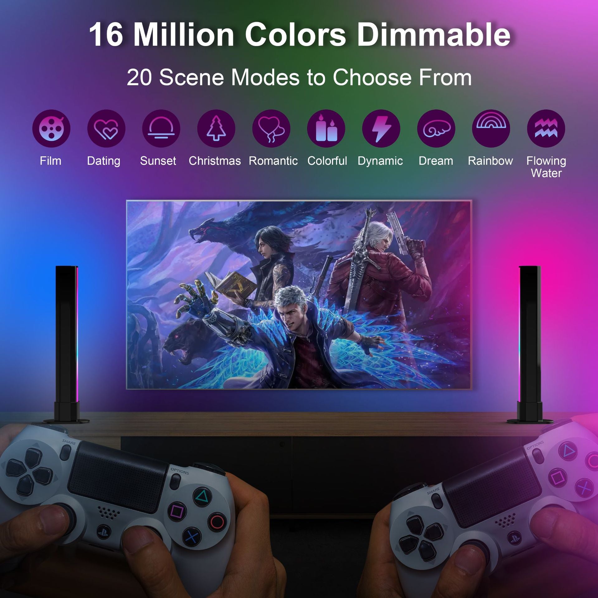WiFi Music LED Atmosphere Light for Gaming Setup