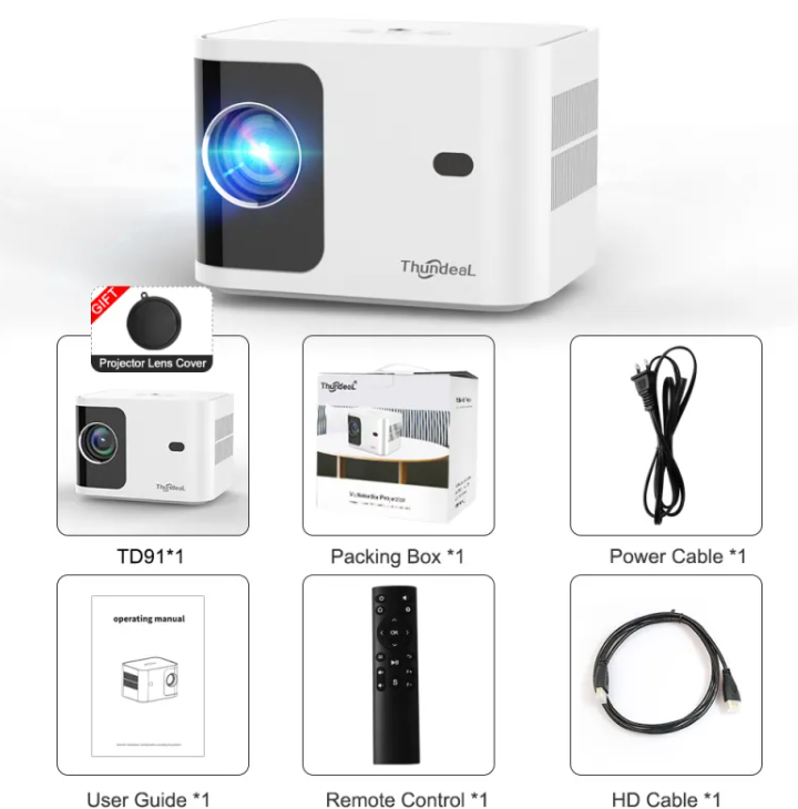 Smart HD Projector with WiFi Streaming