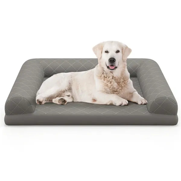 36-Inch Orthopedic Dog Bed with Bolster Sides