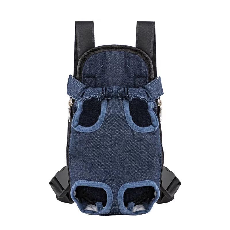 Adjustable Cat Carrier Bag Pet Double Shoulder Backpack