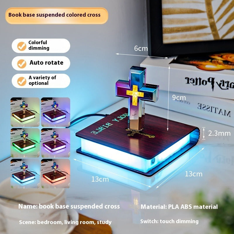 Magnetic Suspension Cross Table Lamp