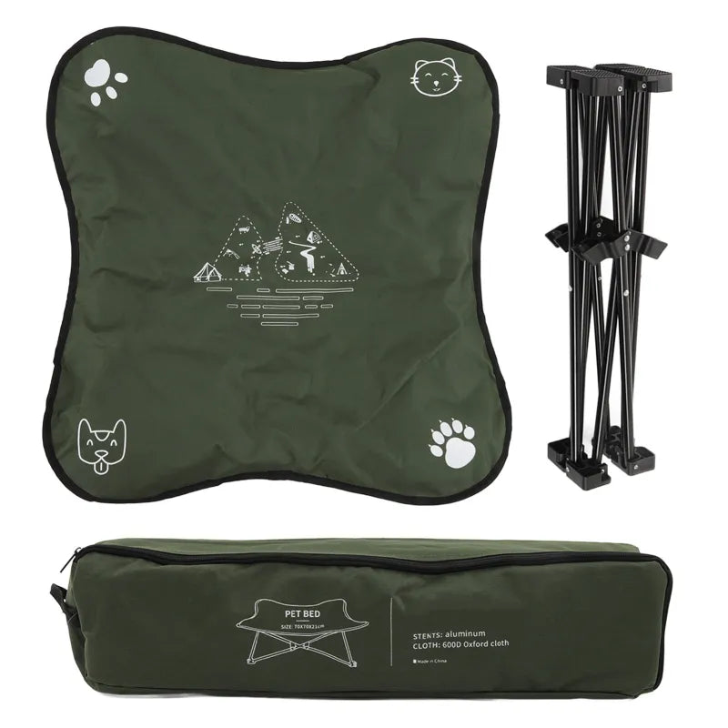 Portable Elevated Folding Pet Bed