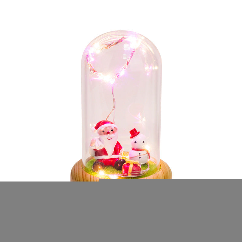 Bluetooth Speaker Night Light with Preserved Flowers