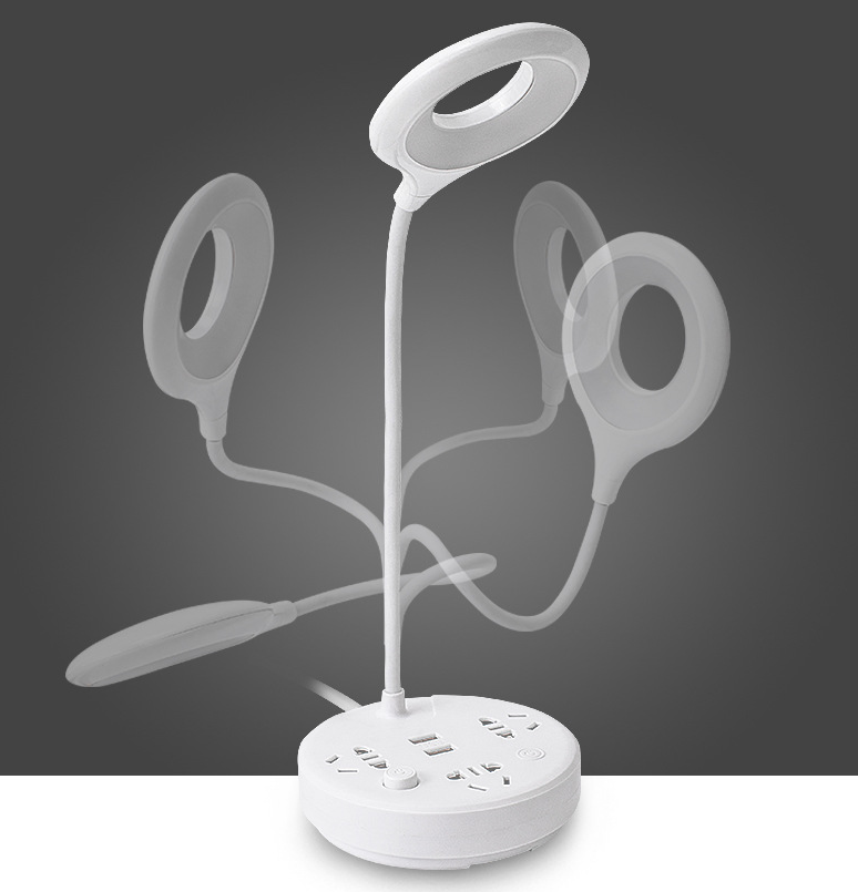 Multipurpose USB Socket Table Lamp