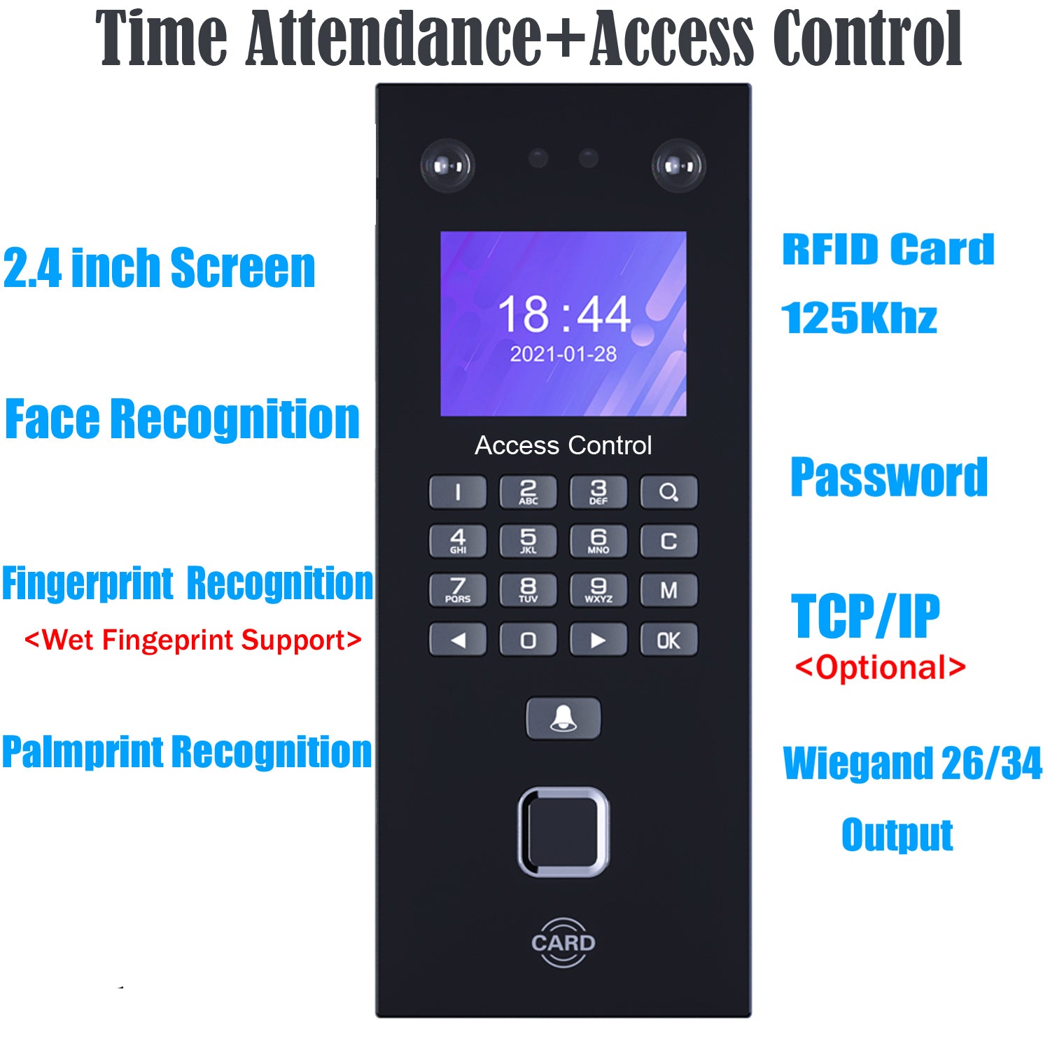 Face Recognition Time Attendance Machine