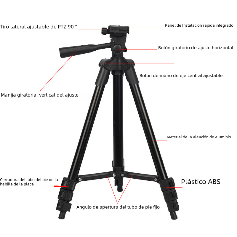 Portable Foldable Tripod for Photography and Live Streaming