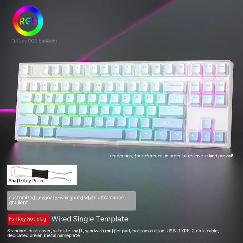 87-Key Hot-Swappable RGB Mechanical Gaming Keyboard