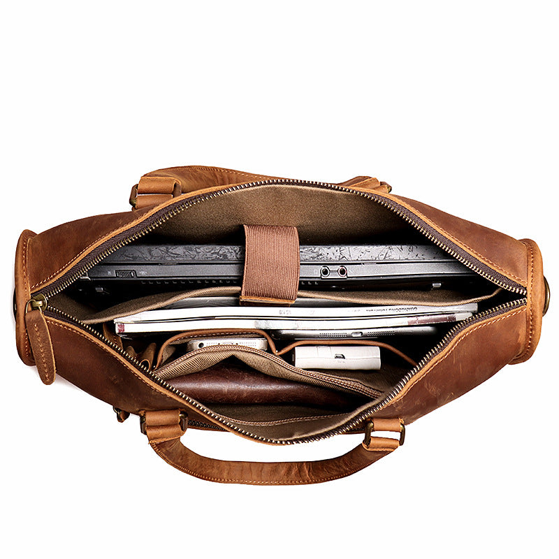 Crazy Horse Leather Briefcase