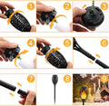New Solar LED Flame Torch Light for Outdoor Decoration