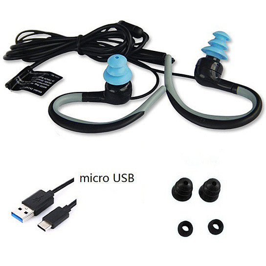 Waterproof Bluetooth Sport Headphones with Earplugs