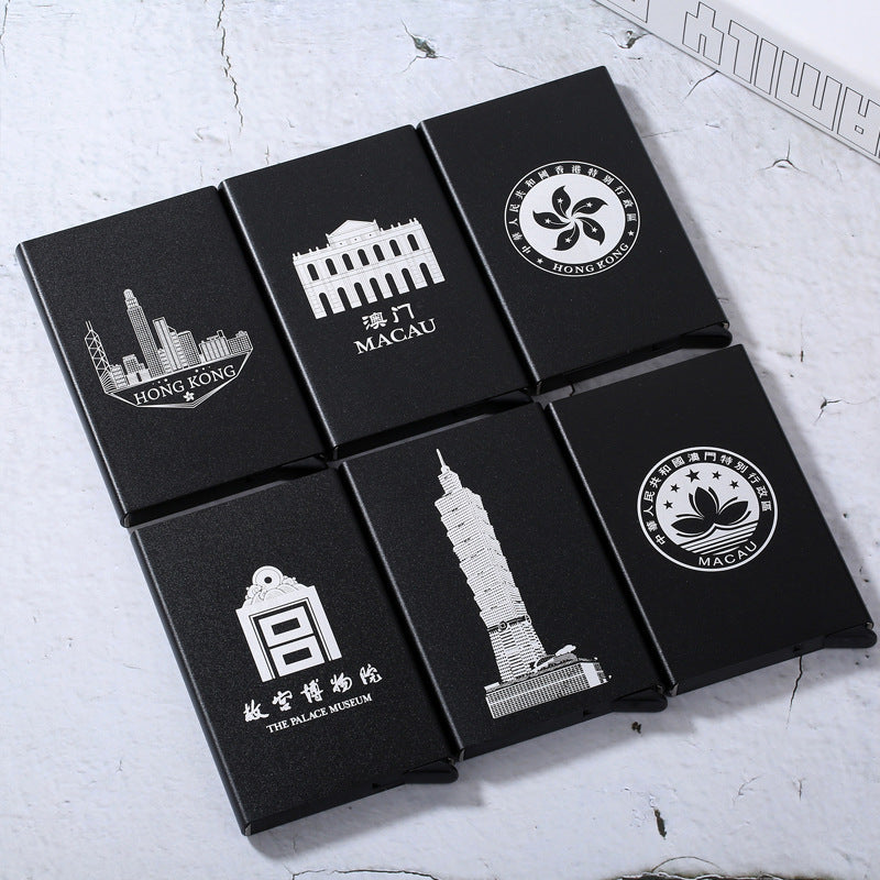 Aluminum Business Card Holder - Travel Souvenir Item