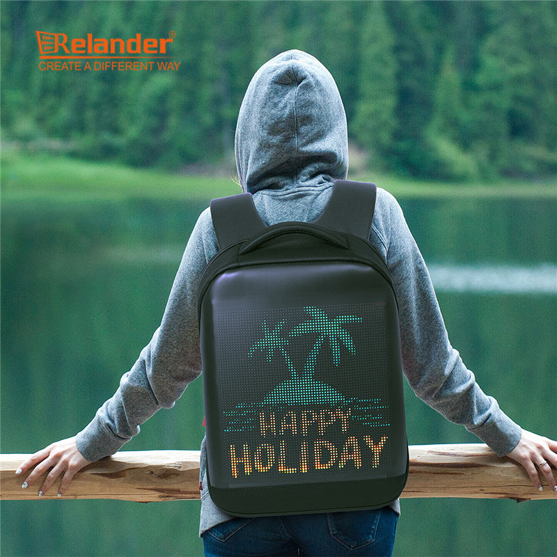 LED Display Business Laptop Backpack