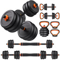 4-in-1 Adjustable Dumbbell Set, 40lbs