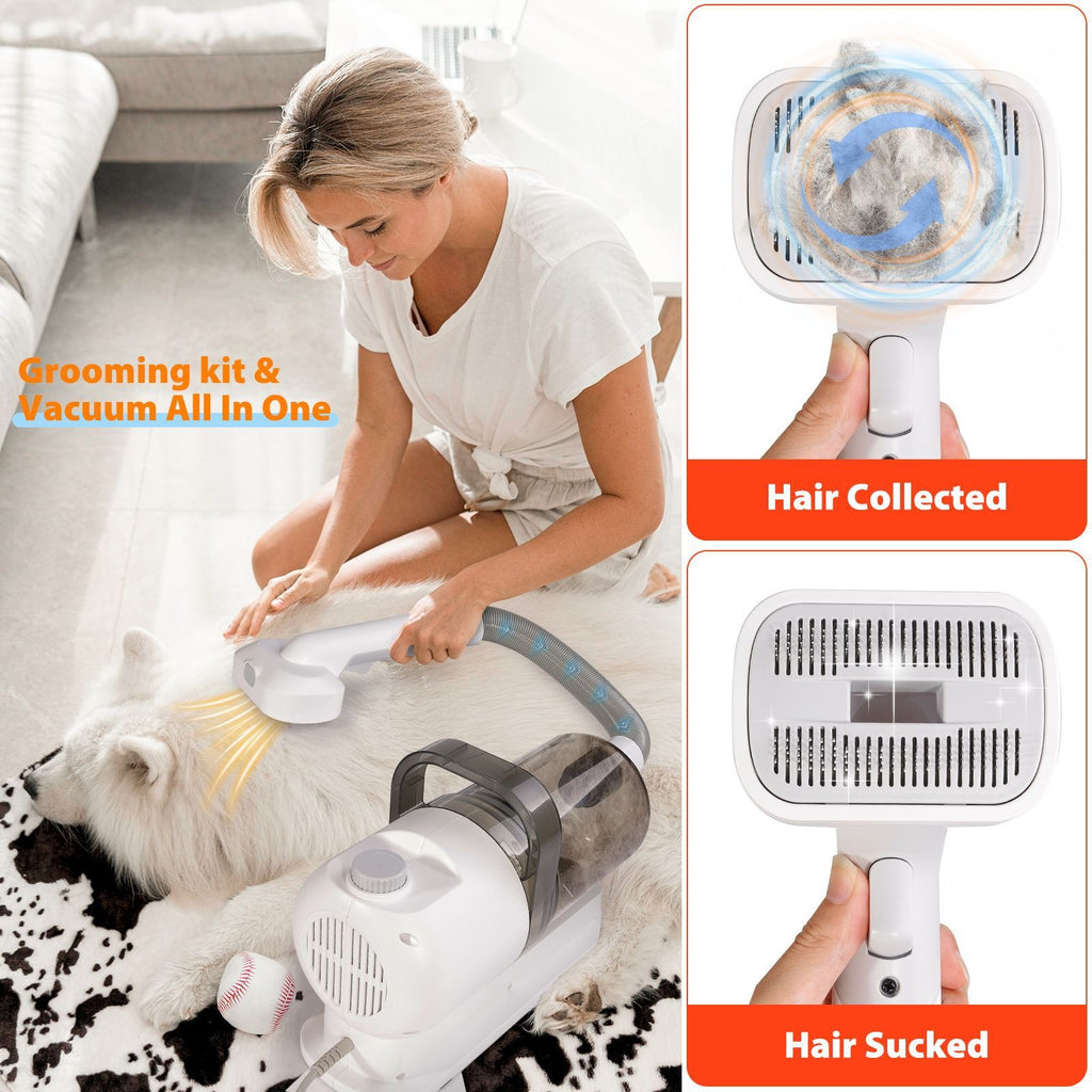 Pet Grooming Vacuum & Clipper Kit