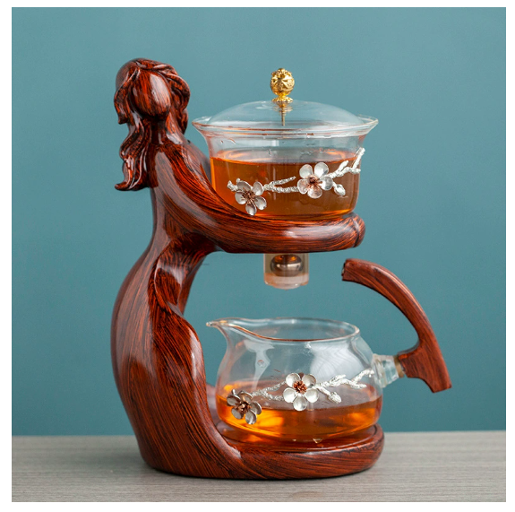 Semi-Automatic Glass Kungfu Tea Set