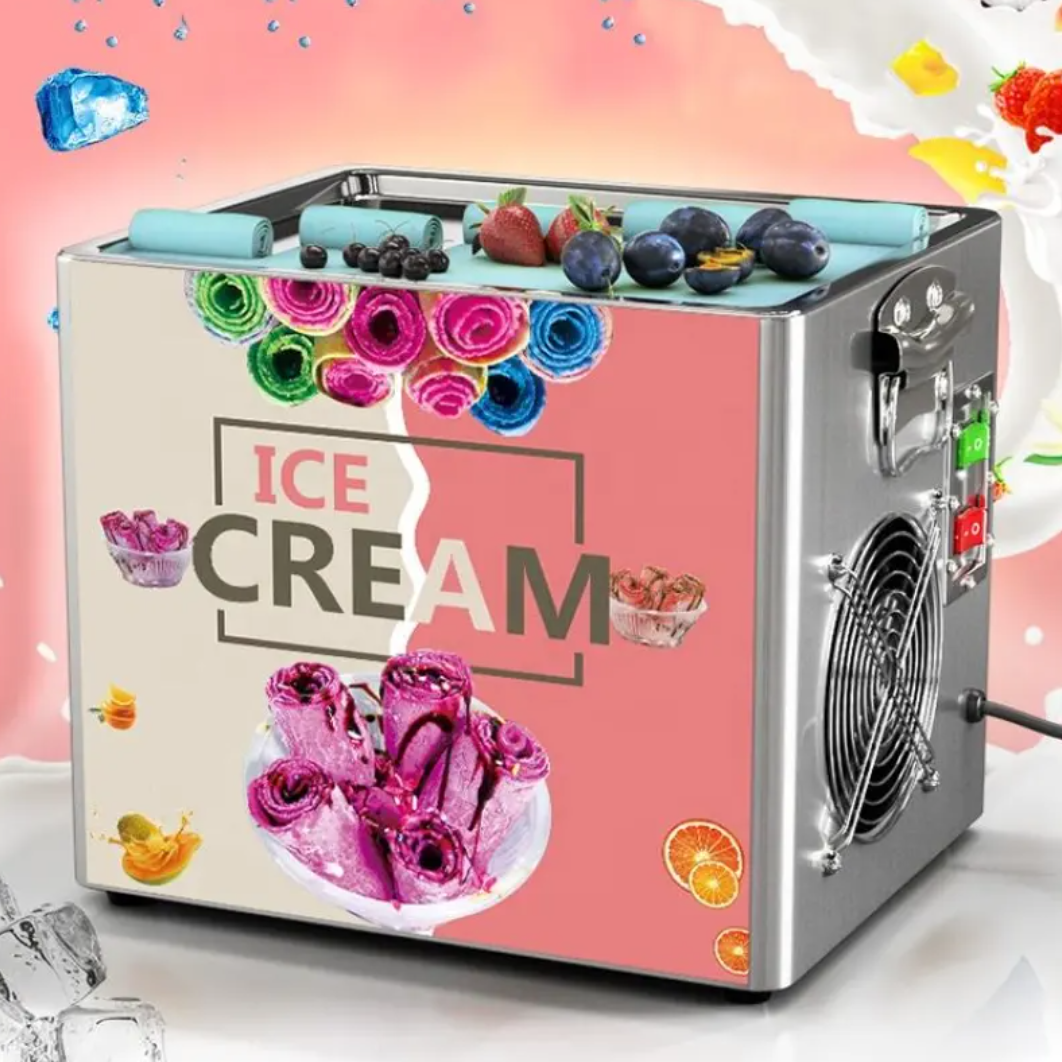 Countertop Fried Ice Cream Roll Machine