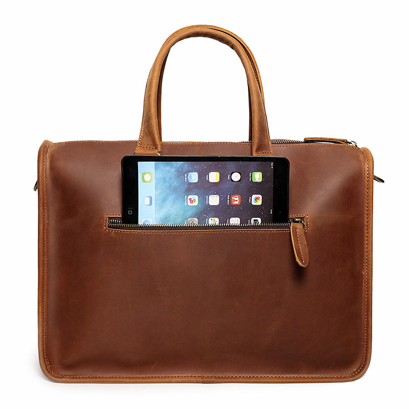 Crazy Horse Leather Briefcase