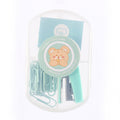 Cute Macaron Mini Stapler Student Stationery Set