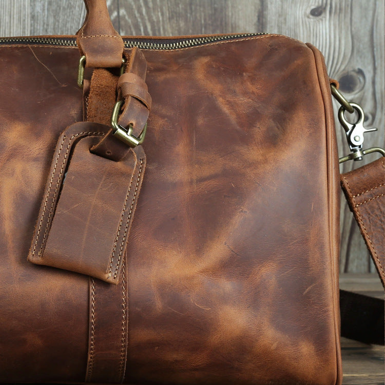 Genuine Leather Men's Travel Bag