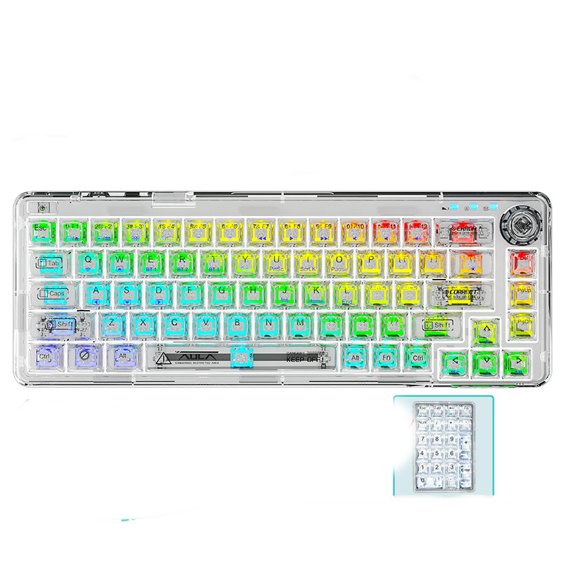 68-Key Hot-Swap Bluetooth Mechanical Keyboard