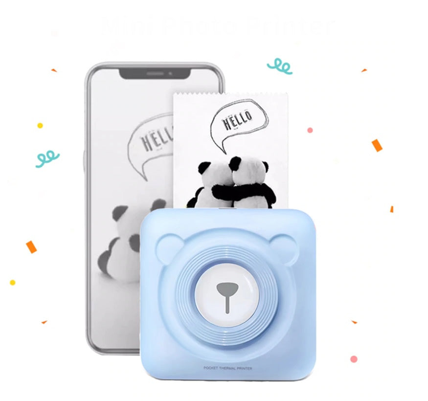 Mini Magic Wireless Photo Printer with 6 Thermal Rolls