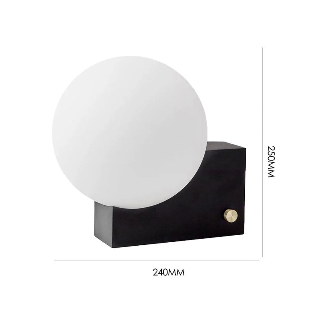 Nordic Milky White Moon Table Lamp