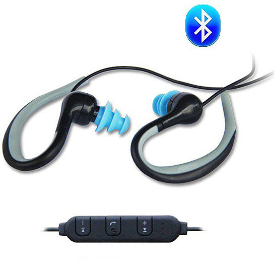 Waterproof Bluetooth Sport Headphones with Earplugs