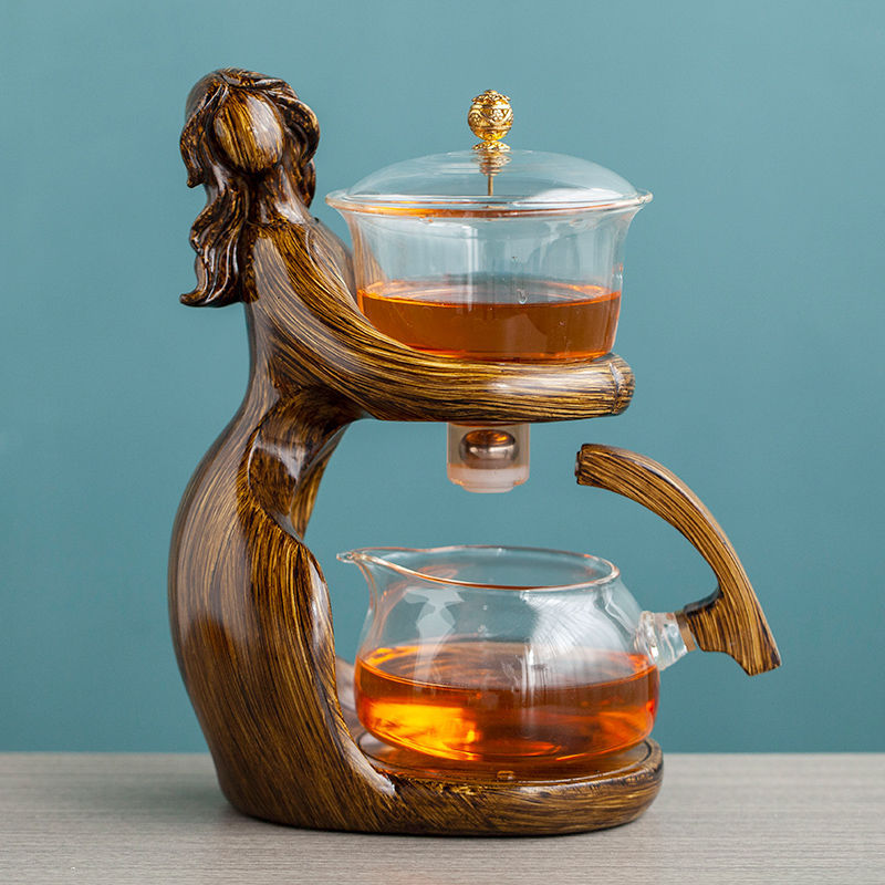 Semi-Automatic Glass Kungfu Tea Set
