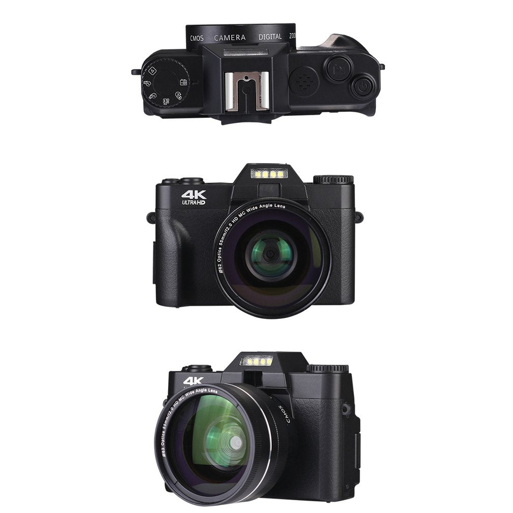 4K HD Digital Camera with 16x Wide-Angle Lens