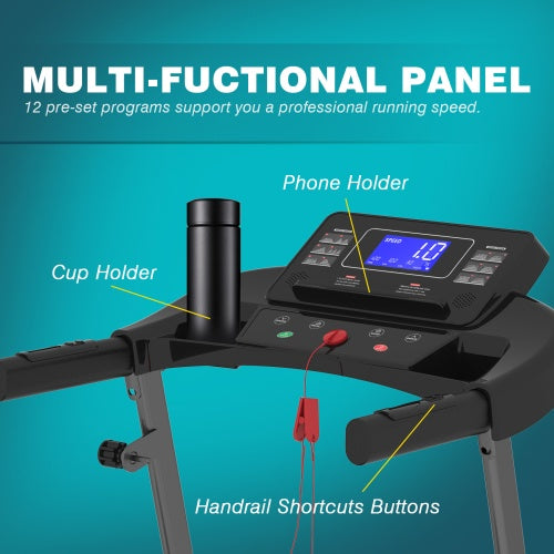 Foldable Incline Electric Treadmill