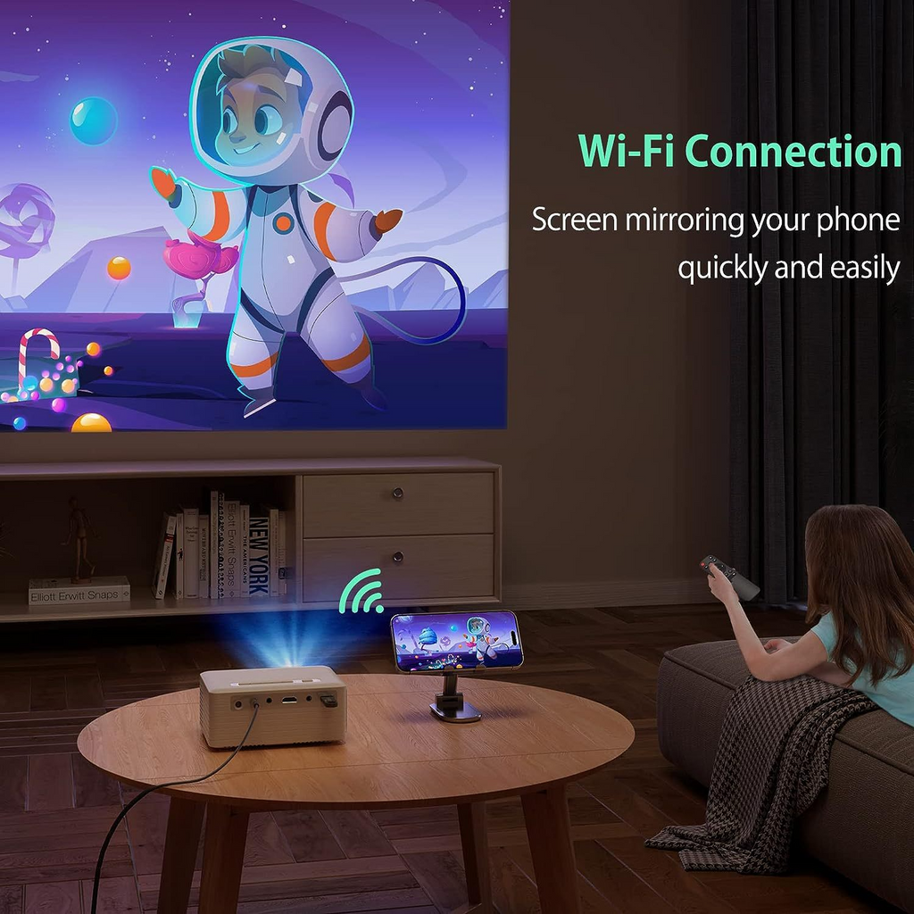 WiFi Wireless Projector, 720p HD