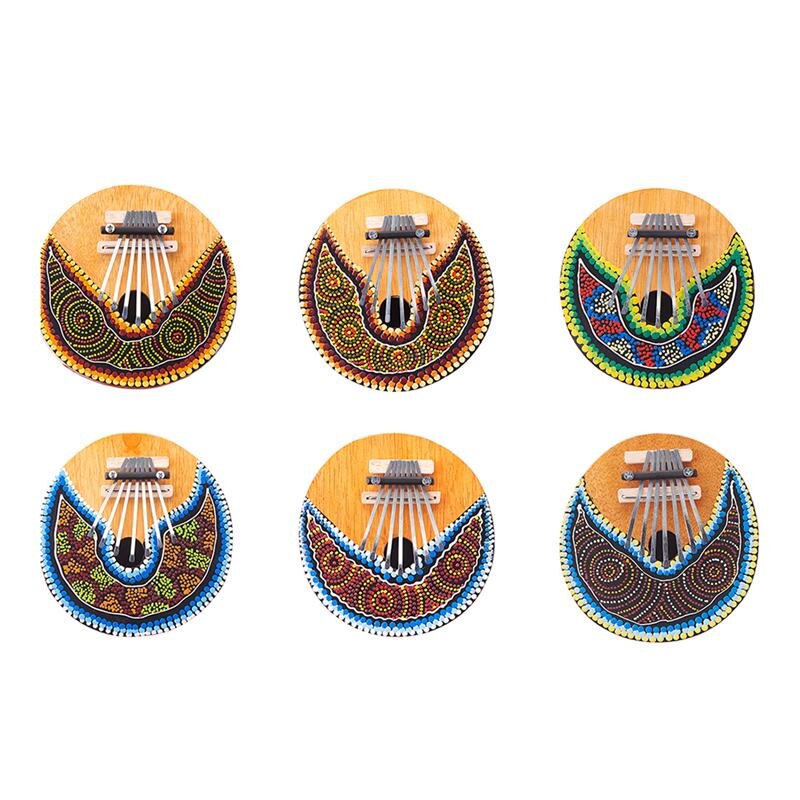Adjustable 7-Key Kalimba Thumb Piano with Design