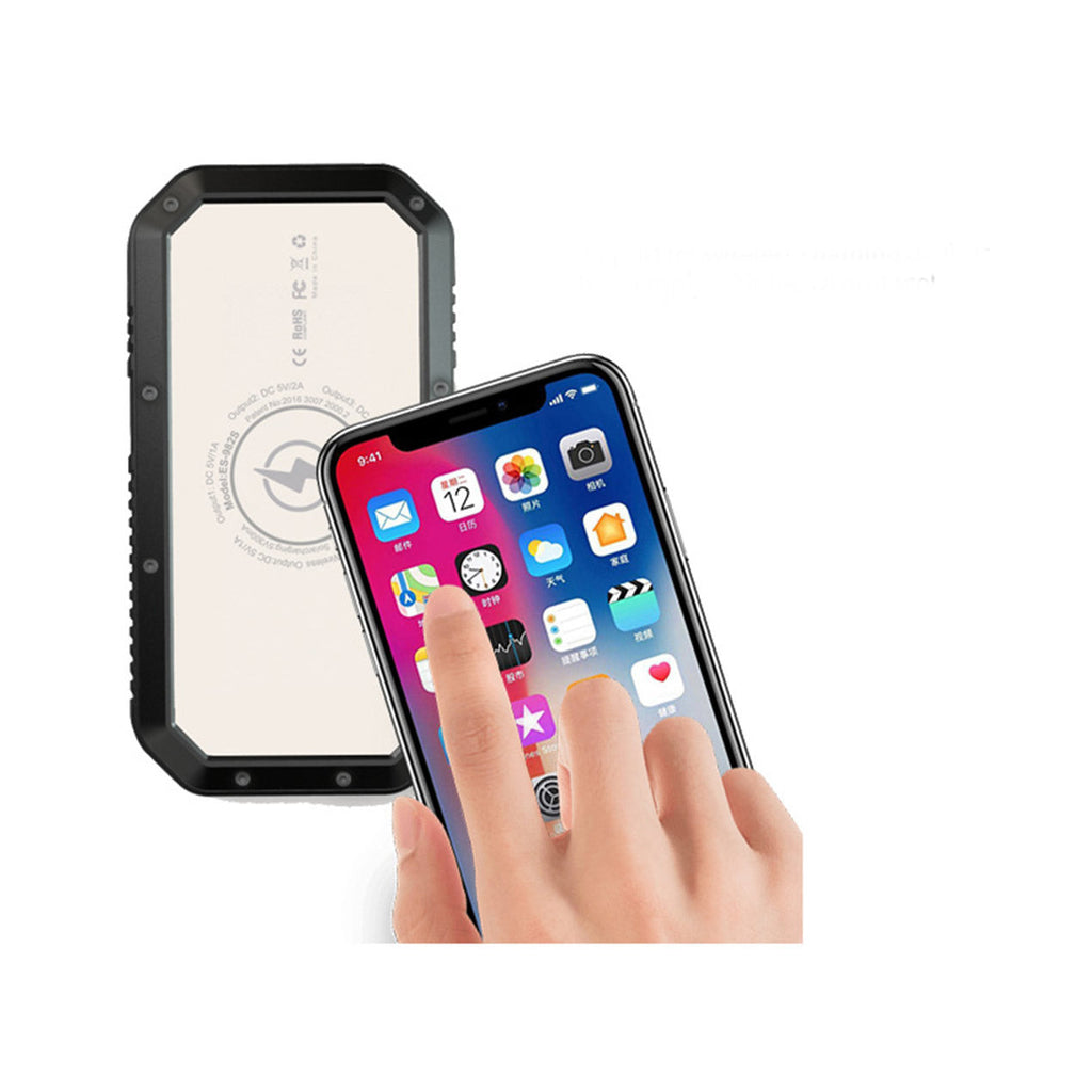 Sun Chaser Mini Solar Wireless Charger with LED Flood Light