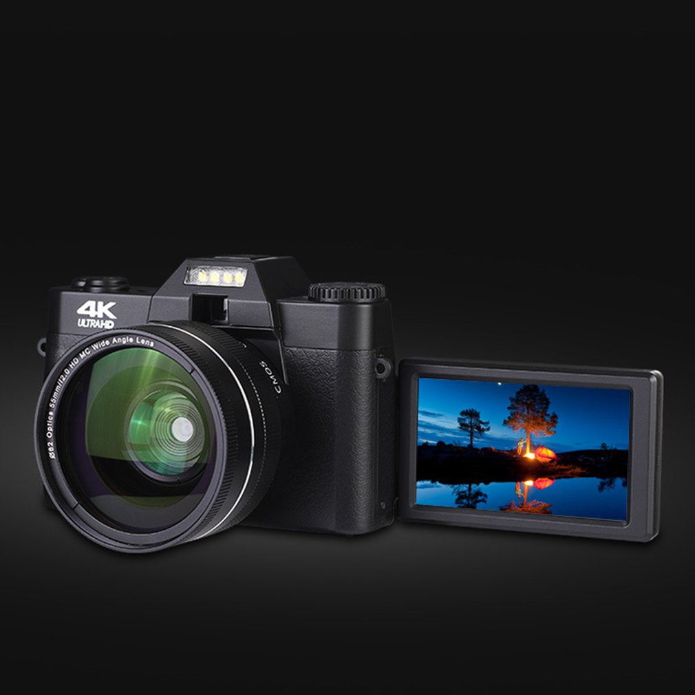 4K HD Digital Camera with 16x Wide-Angle Lens