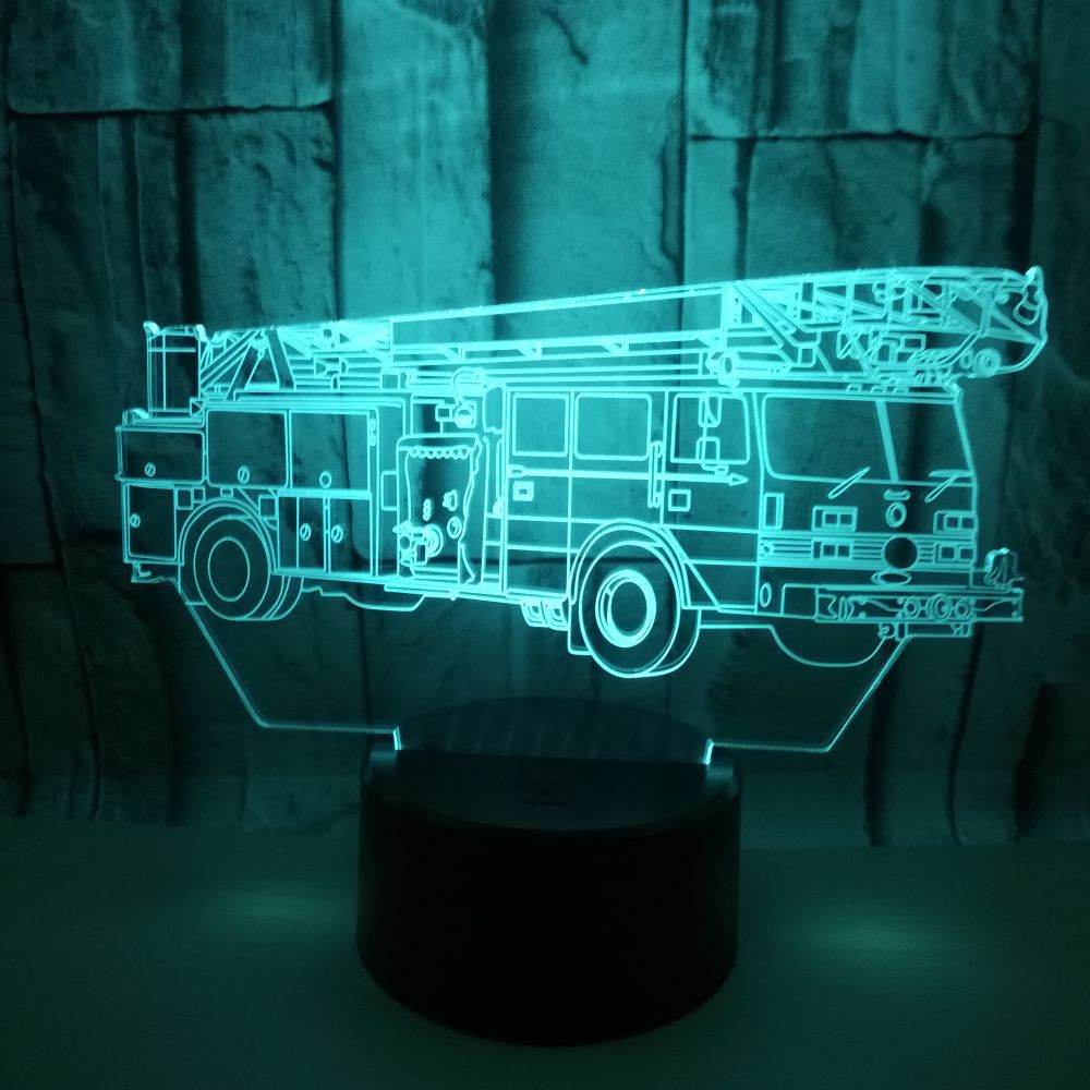 LED Desk Lamp Fire Truck Design