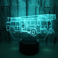LED Desk Lamp Fire Truck Design