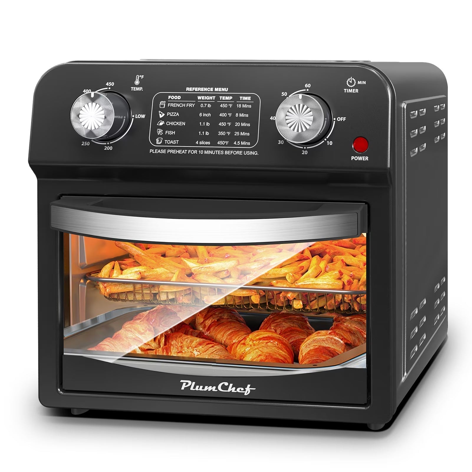 12L Dual-Knob Air Fryer Oven