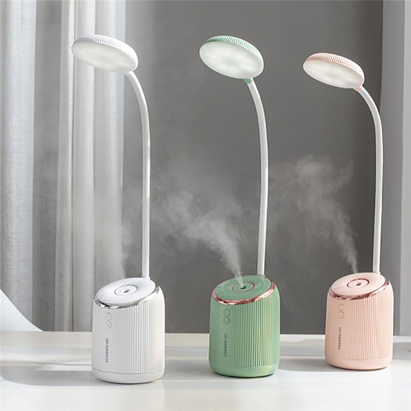 LED Desk Lamp with USB Humidifier