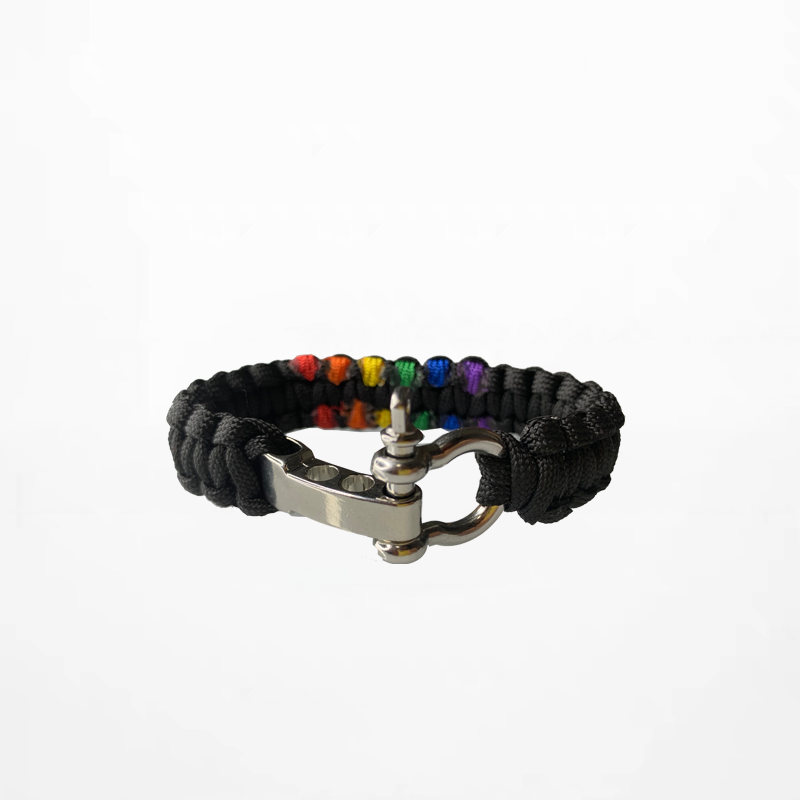 New Seven Core Paracord Survival Bracelet with Alloy Clasp