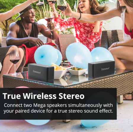 Bluetooth 5.0 Portable Speaker with 3D Surround Sound