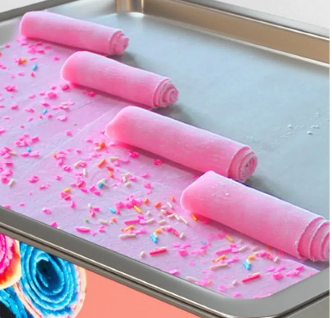 Countertop Fried Ice Cream Roll Machine