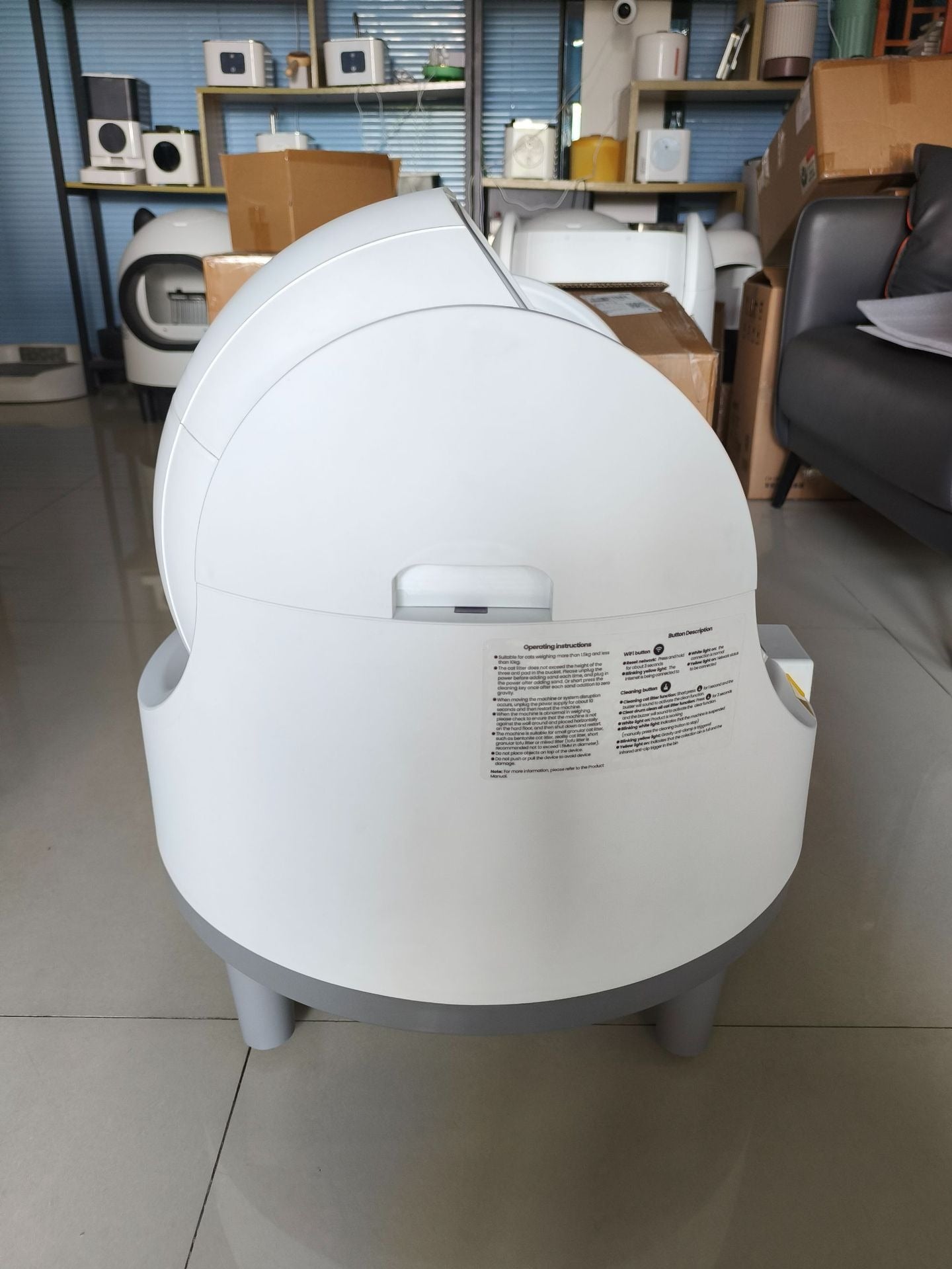 Automatic Smart Cat Litter Box with App Control
